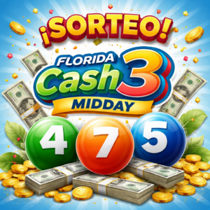 Cash 3 Mediodía (Midday) | 01-16-2026